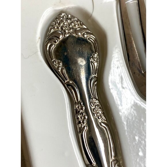 Honors Baby Silverplated Spoon & Fork Set - Picture 7 of 7
